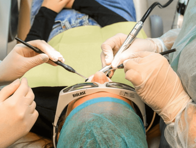 Apicoectomy, retrograde root filling