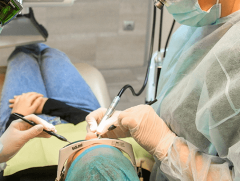 Periapical curettage - Root planing